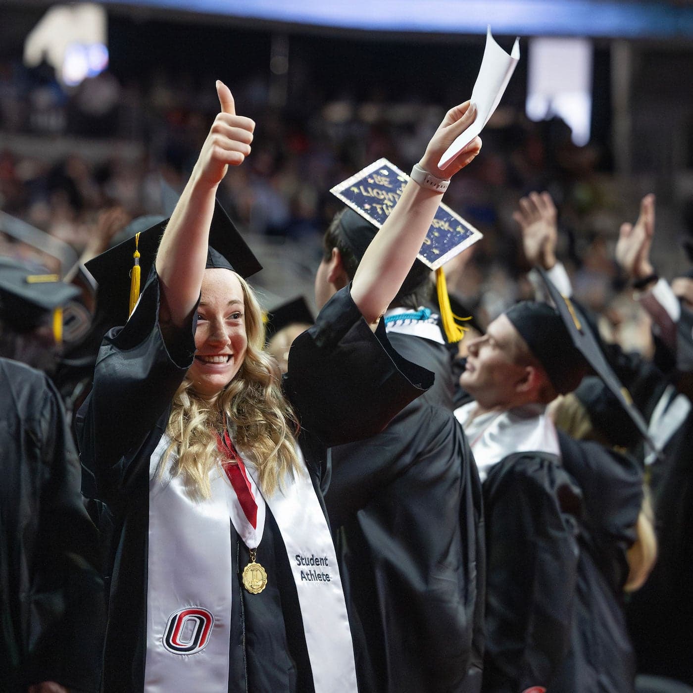 UNO student at graduation